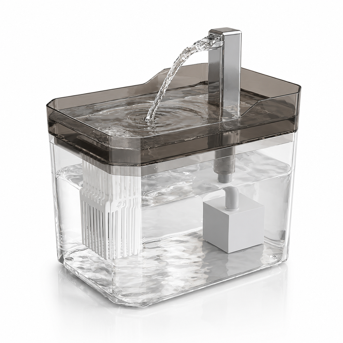 Cat Water Fountain with Auto Filter and Quiet Pump
